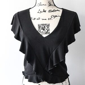 Express Summer Sleeveless Blouse- Size Small- Ruffles